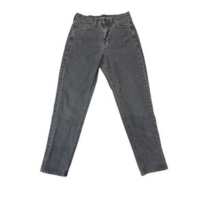 American Eagle Outfitters Women's Mom Jeans Size 2 Regular Faded Black Wash
